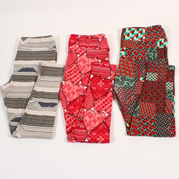 LuLaRoe Pants - Lularoe Women's Leggings Bundle of 3 Stretch Pants